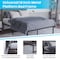 Flash Furniture 14 Inch Full Metal Platform Bed Frame/Steel Slats MP-XU-BD10001-F-BK-GG - alternate 7